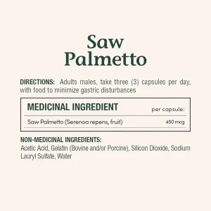 کپسول عصاره ساوپالمتو Nature's Bounty Saw Palmetto 450mg نیچرز بونتی (100 عددی)