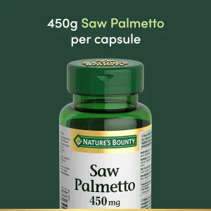 کپسول عصاره ساوپالمتو Nature's Bounty Saw Palmetto 450mg نیچرز بونتی (100 عددی)
