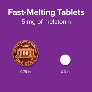 قرص ملاتونین Webber Naturals Extra Strength Melatonin 5mg وبر نچرالز (60 عددی)