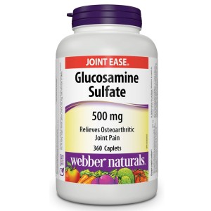 قرص تقویتی مفاصل گلوکوزامین سولفات Webber Naturals Glucosamine Sulfate 500mg وبر نچرالز (360 عددی)