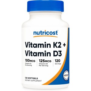 کپسول ویتامین NUTRICOST K2+D3 نوتری کاست (120 عددی)