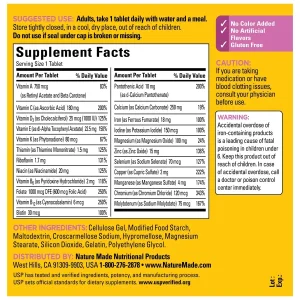 قرص مولتی ویتامین بانوان Nature Made Multivitamin For Her نیچرمید (250 عددی)