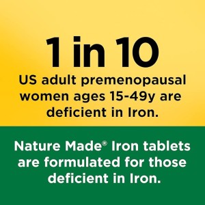 قرص آهن NatureMade Iron 65mg نیچرمید (150 عددی)