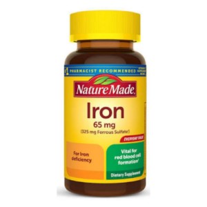 قرص آهن NatureMade Iron 65mg نیچرمید (150 عددی)