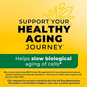 قرص ویتامین D3 2000iu نیچرمید NatureMade (100 عددی)