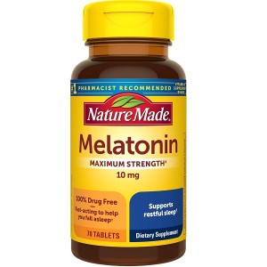 کپسول ملاتونین NatureMade Melatonin 10mg نیچرمید (70 عددی)