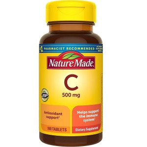 قرص ویتامین NatureMade Vitamin C 500mg نیچرمید (100 عددی)