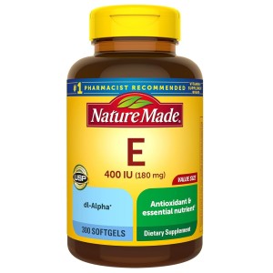 سافت ژل ویتامین NatureMade Vitamin E 180mg نیچرمید (300 عددی)