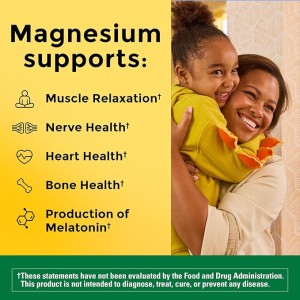 کپسول منیزیم گلیسینات NatureMade Magnesium Glycinate 200mg نیچرمید (70 عددی)
