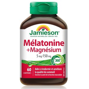 قرص ملاتونین Jamieson Melatonin Magnesium 5/150mg جیمیسون (60 عددی)