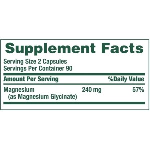 سافت ژل منیزیم گلیسینات Nature’s Bounty High Absorption Magnesium Glycinate 240mg نیچرز بونتی (180 عددی)