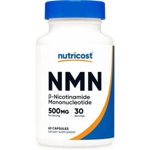 کپسول انرژی زا ، جوانساز نیکوتینامید مونونوکلئوتید نوتریکاست Nutricost Nicotinamide Mononucleotide 500mg (60 عددی)