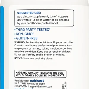 کپسول بهبود خستگی و گرفتی عضلات الکترولیت نیوتریکاست Nutricost Electrolyte Complex (120 عددی)