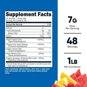 پودر پربیوتیک فیبر نیوتریکاست Nutricost Prebiotics Fiber 7Gr (454 گرم)