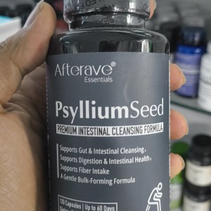 کپسول سلامت روده دانه اسفرزه پریمیوم Afterave Psyllium Seed Premium (120 عددی)