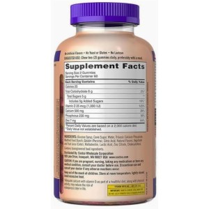 پاستیل کلسیم ، زینک Kirkland Calcium 500mg D3 کرکلند (120 عددی)