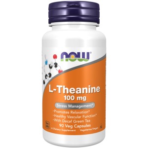 کپسول کاهش استرس NOW Foods L-Theanine (90 عددی)