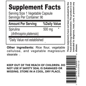 کپسول چربی سوز اسپرولینا افترایو Afterave Spirulina Essence 500mg (90 عددی)