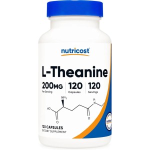 کپسول کاهش استرس ال تیانین نوتریکاست Nutricost L-Theanine 200mg (120 عددی)