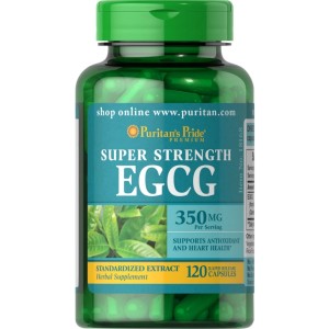 کپسول عصاره چای سبز کاتچین Puritan Pride EGCG 350mg پوریتان پراید (120 عددی)
