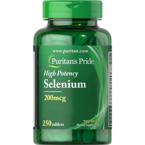 قرص ویتامین سلنیوم Puritan Pride Selenium 200mcg پوریتان پراید (250 عددی)