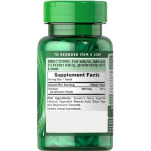 قرص ویتامین سلنیوم Puritan Pride Selenium 200mcg پوریتان پراید (250 عددی)