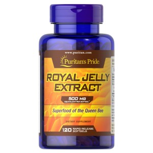 سافت ژل افزایش سلامت جسمی رویال ژلی Puritan Pride Royal Jelly Extract 500mg پوریتان پراید (120 عددی)