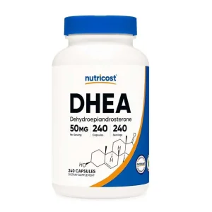 کپسول دهیدروپیاندروسترون نوتریکاست Nutricost DHEA 50mg (240 عددی)