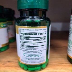 سافت ژل Nature's Bounty K2+D3 نیچرز بونتی (30 عددی)