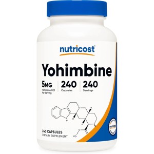 کپسول بهبود سلامت آقایان نیوتریکاست Nutricost Yohimbine 5mg (240 عددی)