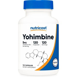 کپسول بهبود سلامت آقایان نیوتریکاست Nutricost Yohimbine 5mg (120 عددی)