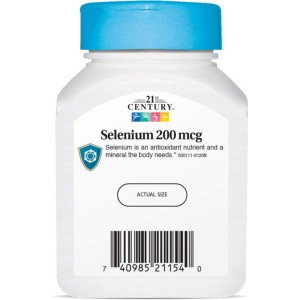 کپسول ویتامین سلنیوم 21Century Selenium 200mcg قرن 21 (60 عددی)