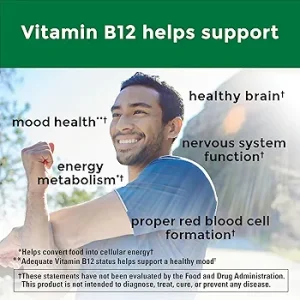 سافت ژل ویتامین B12 1000mcg نیچرمید Nature Made (60 عددی)