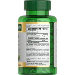 کپسول تسکین استرس Nature's Bounty Anxiety + Stress Relief Ashwagandha نیچرز بونتی (90 عددی)