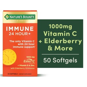 سافت ژل تقویت سیستم ایمنی بدن Nature's Bounty Immune 24+ Hour نیچرز بونتی (50 عددی)