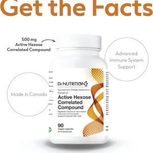 کپسول تقویت سیستم ایمنی بدن Dr Nutrition AHCC 500mg (90 عددی)