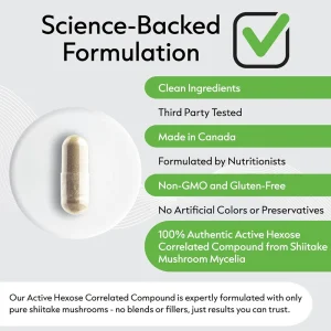 کپسول تقویت سیستم ایمنی بدن Dr Nutrition AHCC 500mg (90 عددی)