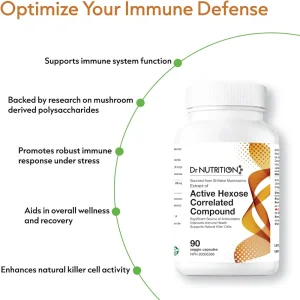 کپسول تقویت سیستم ایمنی بدن Dr Nutrition AHCC 500mg (90 عددی)