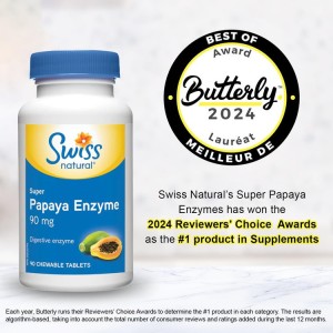 قرص جویدنی مکمل آنزیم پاپایا Swiss Natural Papaya Enzyme (90 عددی)