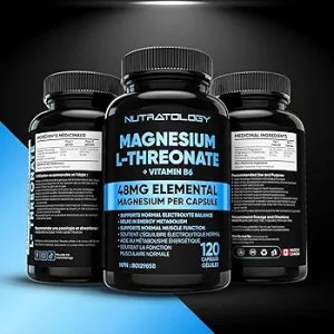 کپسول منیزیم ال-ترئونات Nutratology Magnesium L-Threonate + B6 (120 عددی)