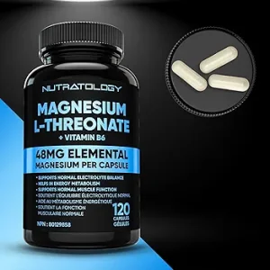 کپسول منیزیم ال-ترئونات Nutratology Magnesium L-Threonate + B6 (120 عددی)