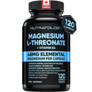 کپسول منیزیم ال-ترئونات Nutratology Magnesium L-Threonate + B6 (120 عددی)