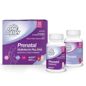 مولتی ویتامین قبل و بعد بارداری 21Century Prenatal Multivitamin Plus DHA قرن 21 (120 عددی)