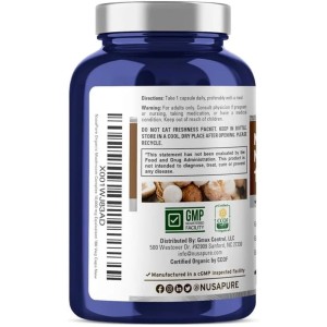 کپسول تقویت سیستم ایمنی بدن قارچ کمپلکس NusaPure Advanced Mushroom Complex (180 عددی)