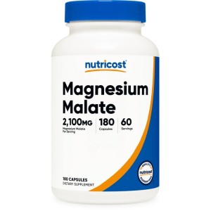 کپسول منیزیم مالات نوتریکاست Nutricost Magnesium Malate 2100mg (180 عددی)