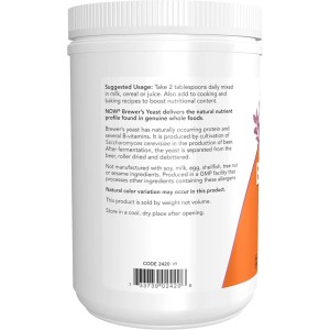 پودر مخمر جو NOW Foods Brewer's Yeast (454 گرم)