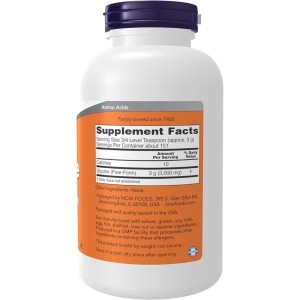 پودر گلیسین NOW Foods Glycine 3000mg (454 گرم)