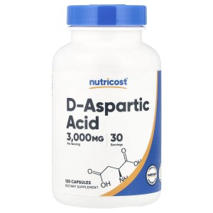 کپسول افزایش تستتسرون دی اسپارتیک اسید نوتریکاست Nutricost D-Aspartic Acid 3000mg (120 عددی)