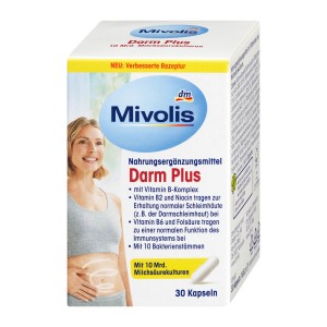 کپسول پاکسازی و سلامت روده میولیس Mivolis Darm Plus Kapseln (30 عددی)