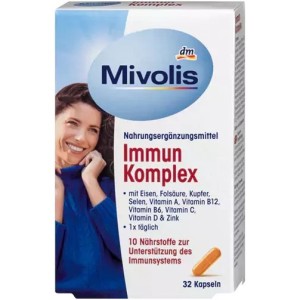 کپسول تقویت سیستم دفاعی و ایمنی بدن میولیس Mivolis Immun Komplex (32 عددی)